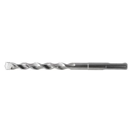 118° Carbide-Tipped SDS-Plus 2-Flute Masonry Drill Cle-Line 1821 Sand Blasted HSS RHS/RHC 3/16x12IN