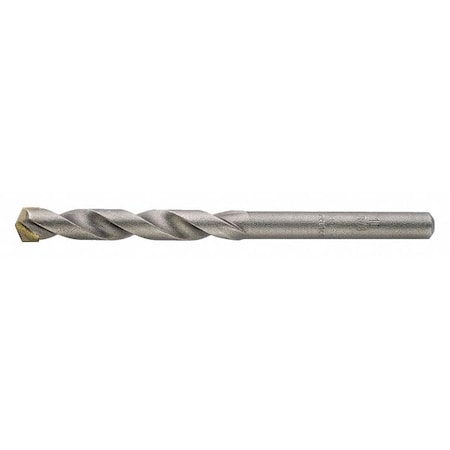 118° Carbide-Tipped Masonry Drill Cle-Line 1818 Sand Blasted HSS RHS/RHC 1/4x6IN