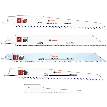 Wodd/Rescue Cutting Bi-Metal Reciprocating Blade RSB-BM Cle-Line 9X3/4X0.050 6T (10/Tube)