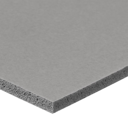 Foam Sheet, Closed Cell, 12 In W, 24 In L, 1/16 In Thick, Gray