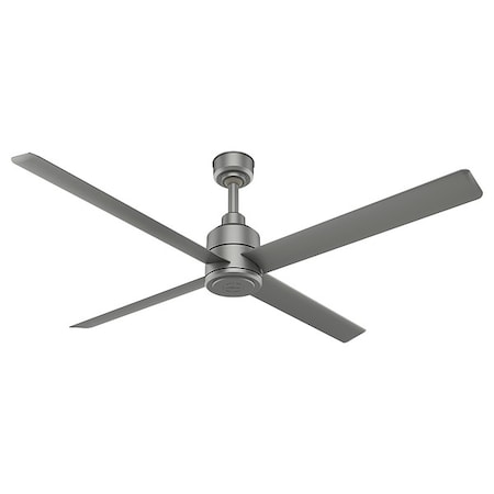 Commercial Ceiling Fan,7ft,Silver,240VAC