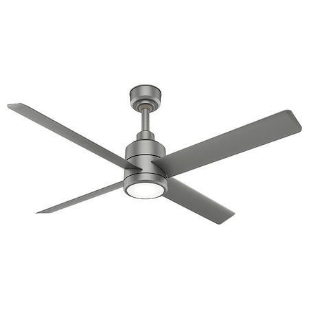 Commercial Ceiling Fan,6ft,Silver,120VAC