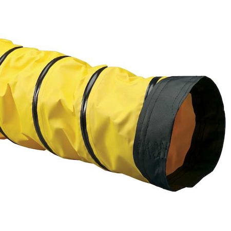 Ducting Hose,15 Ft L,Black/Yellow