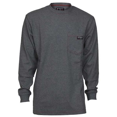 FR Long Sleeve Shirt,10.6 Cal/sq Cm,Gray