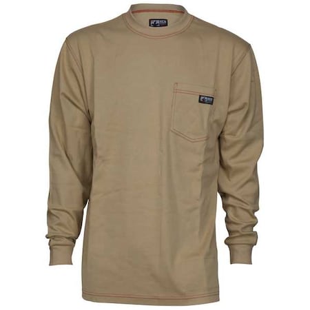 FR Long Sleeve Shirt,Tan,M,Regular