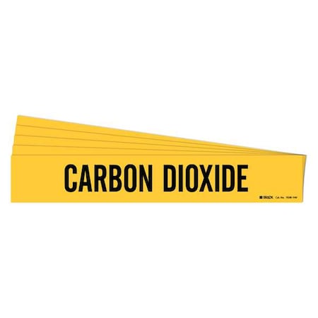 Pipe Marker,Black,Carbon Dioxide,PK5, 7038-1HV-PK
