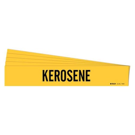 Pipe Marker,Adhesive,Black,Kerosene,PK5, 7169-1-PK