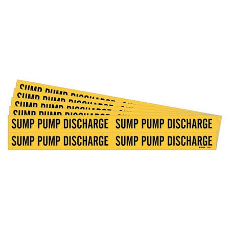 Pipe Marker,,Sump Pump Discharge,PK5, 7280-4-PK