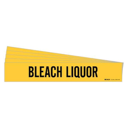 Pipe Marker,Black,Bleach Liquor,PK5, 8783-1HV-PK