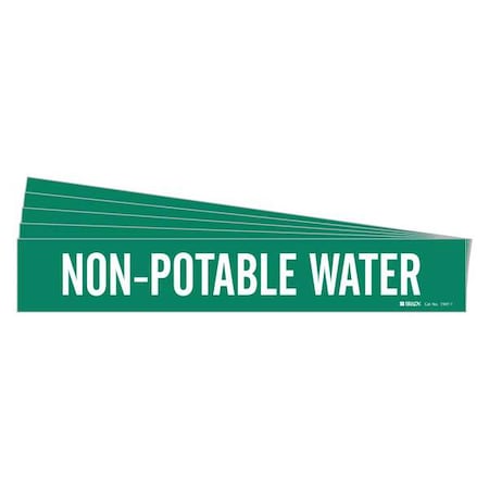 Pipe Marker,Non-Potable Water,PK5, 7397-1-PK