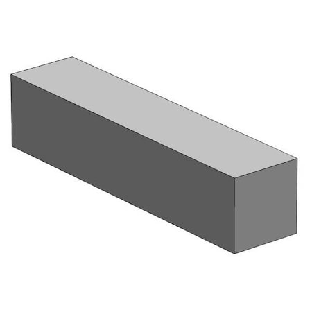 Carbon Steel Square Bar,6 In L,1 In W