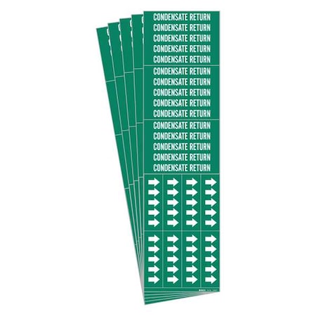 Pipe Marker,Adhesive,2-1/4H,2-3/4W,PK5, 7349-3C-PK