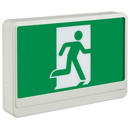 Exit Sign,LED,Green Letter Color,2 Faces