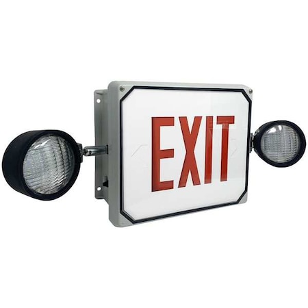 Exit Sign,LED,Red Letter Color,1 Face, LS2E4XL1RW-FSH