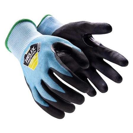 Safety Gloves,Knit,A5,S,Black/Blue,PR