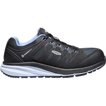 Size 5 1/2 Women's Athletic Shoe Carbon Fiber Safety Shoes, Hydrangea/Black