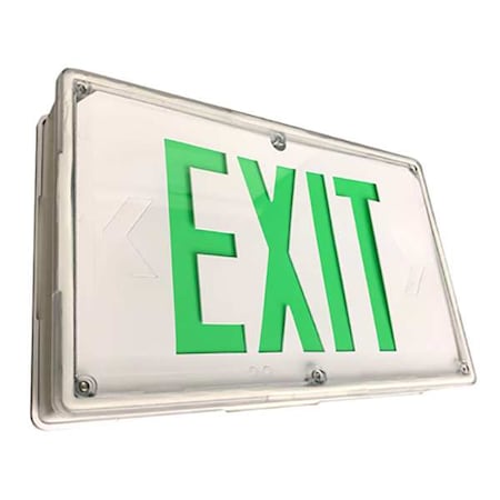 LED Exit Sign,Blk,13 57/64,4.7W, 60MLA3GB