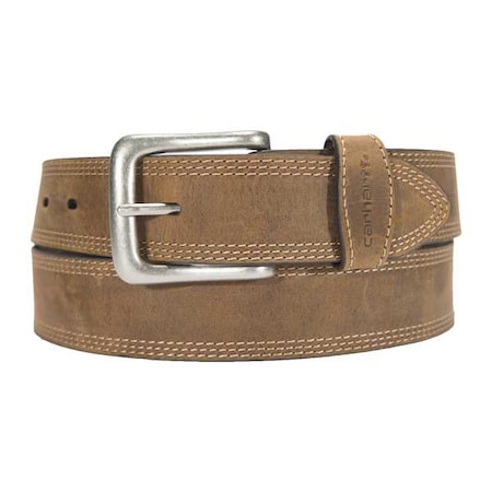 Triple Stitch Belt,Brown,40 L,1-3/8 W