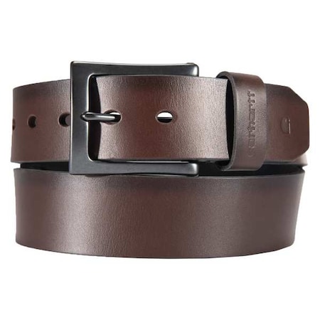 Box Buckle Belt,Brown,58 L,1-1/2 W