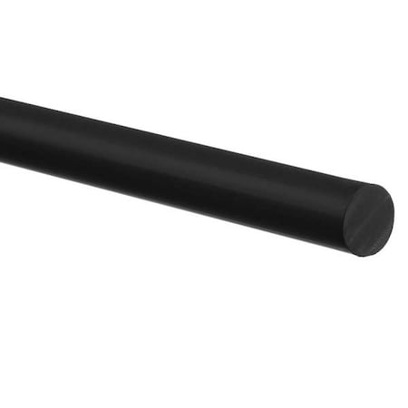 PU Rubber Rod,3 In X 36 In,60A,Black
