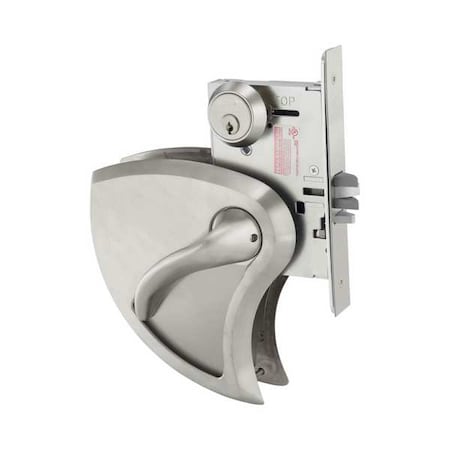 Door Lever Lockset,2 3/4 Backset