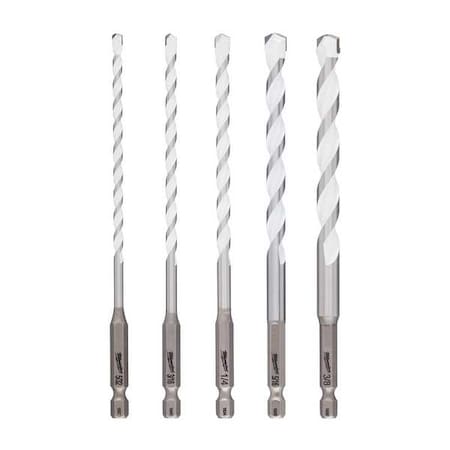 5 Pc. SHOCKWAVE Impact Duty Carbide Multi-Material Drill Bit Set