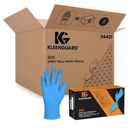 Disposable Gloves, Nitrile, Blue, S ( 6 1/2 ), 100 PK