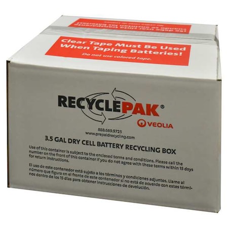 Battery Recycling Kit,12-1/8 In L
