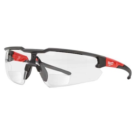 Safety Glasses - +3.00 Magnified Clear Anti-Scratch Lenses (Polybag), Clear Polycarbonate Lens