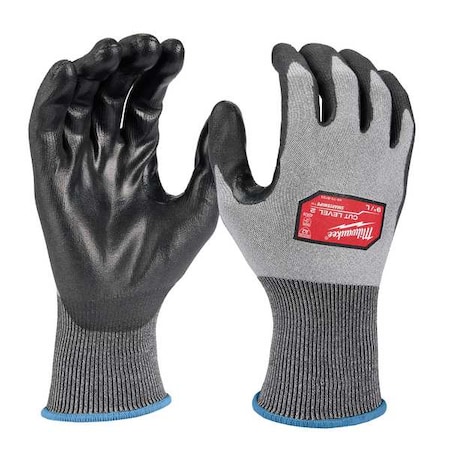 Level 2 Cut Resistant High Dexterity Polyurethane Dipped Gloves - Large (12 Pair)