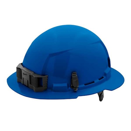 Full Brim Blue Full Brim Hard Hat W/6pt Ratcheting Suspension - Type 1, Class E, Type 1, Class E
