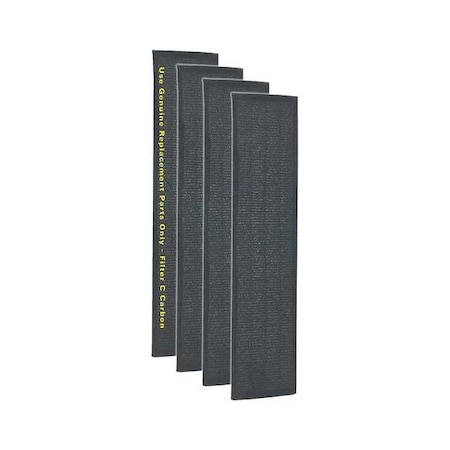 Replacement Filter, Carbon,Black,PK4