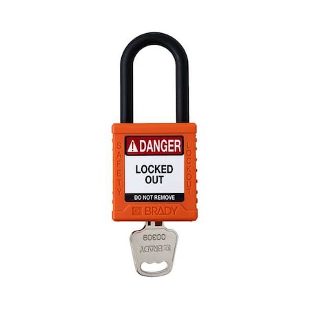 Padlock,6 Pins,Orange