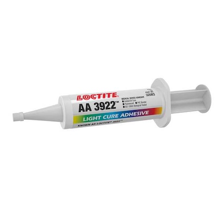 UV Cure Adhesive, AA 3922 Series, Yellow, Syringe