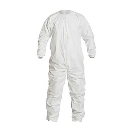 Coverall, 25 PK, White, Tyvek(R) IsoClean(R), Zipper