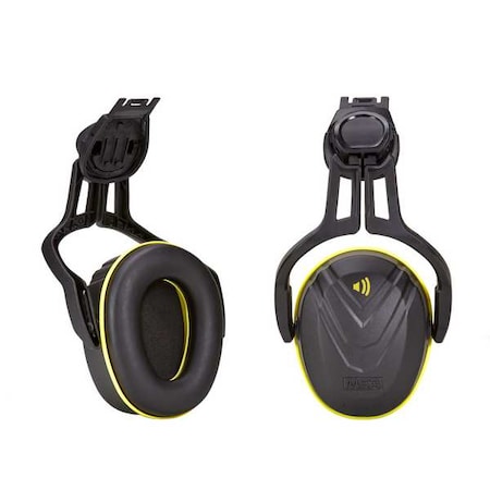 Helmet Mounted Earmuff,V-Gard,Yellow