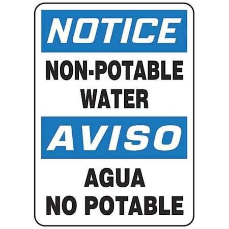 Spanish-Bilingual Notice Sign,14X10, SBMCAW800VP