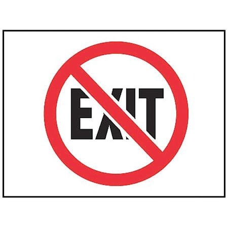 Exit Sign,No Exit,7X10