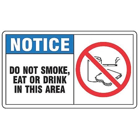 Notice Sign, 7 H, 10 W,  Rectangle, English, MSMK823VA