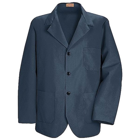 Men's Blue Polyester/Cotton Coat Size 2XL