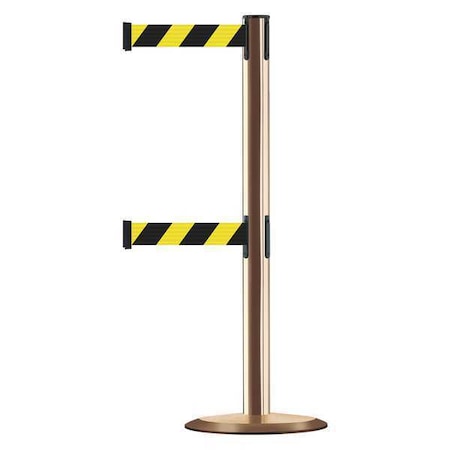 Barrier Post With Belt,7-1/2 Ft. L