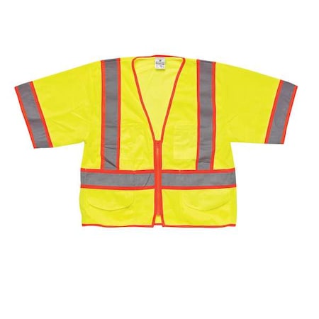 Large Class 3 High Visibility Vest, Lime