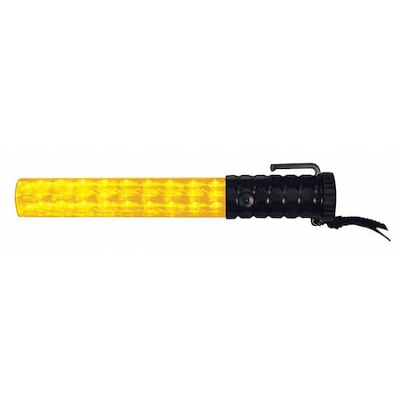 LED 5-Stage Safety Baton,Red/Amber