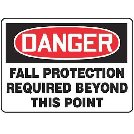 Danger Sign,7X10,R And BK/Wht,Al,Eng, MFPR104VA