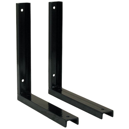 Mounting Bracket,15 In. L,Steel,Black