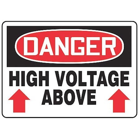 Danger Sign,10X14,R And BK/Wht,Eng, MELC011VS