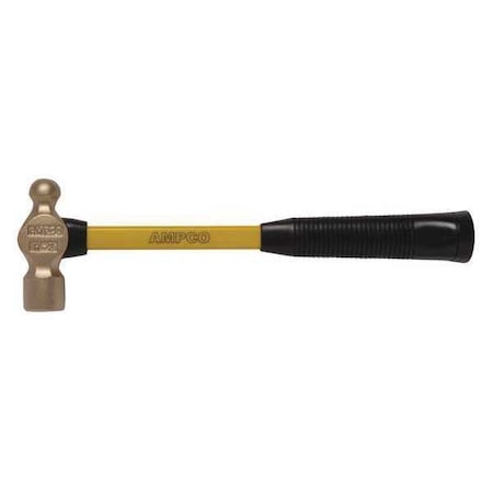 12 Oz. Nonmagnetic Ball Peen Hammer, 14 Fiberglass Handle