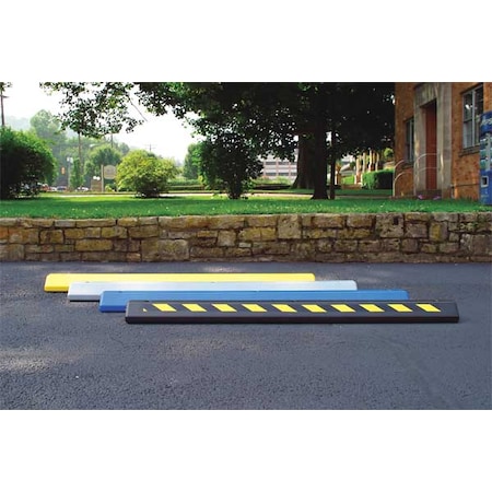 Parking Curb,72 X 4 X 8 In,Black/Yellow