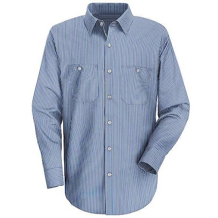 Long Sleeved Shirt, Blue, 65 Per PET/35 Per Ctn, M