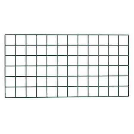 Antimicrobial Steel Wire Wall Grid, 30D X 48W X H, Green